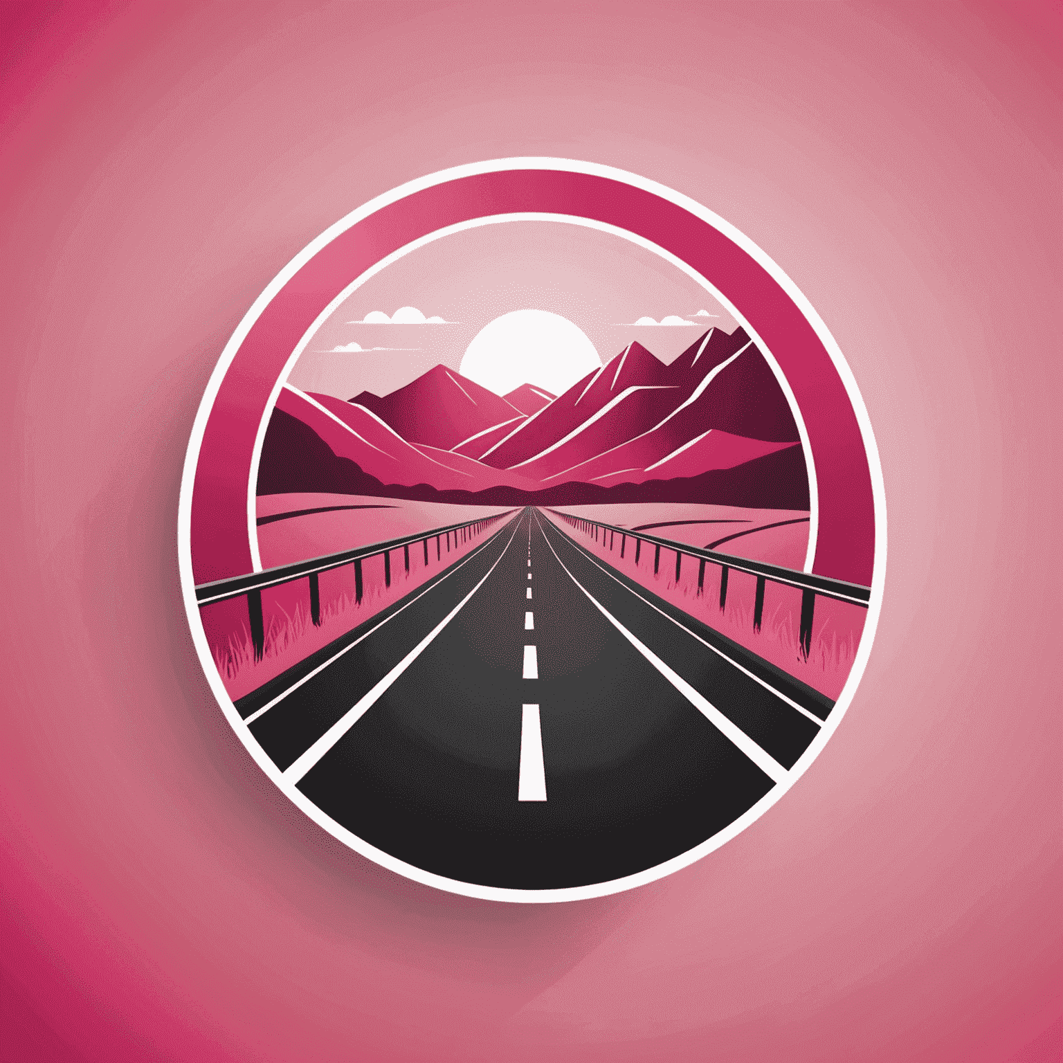 Travel Road company logo in red and pink colors