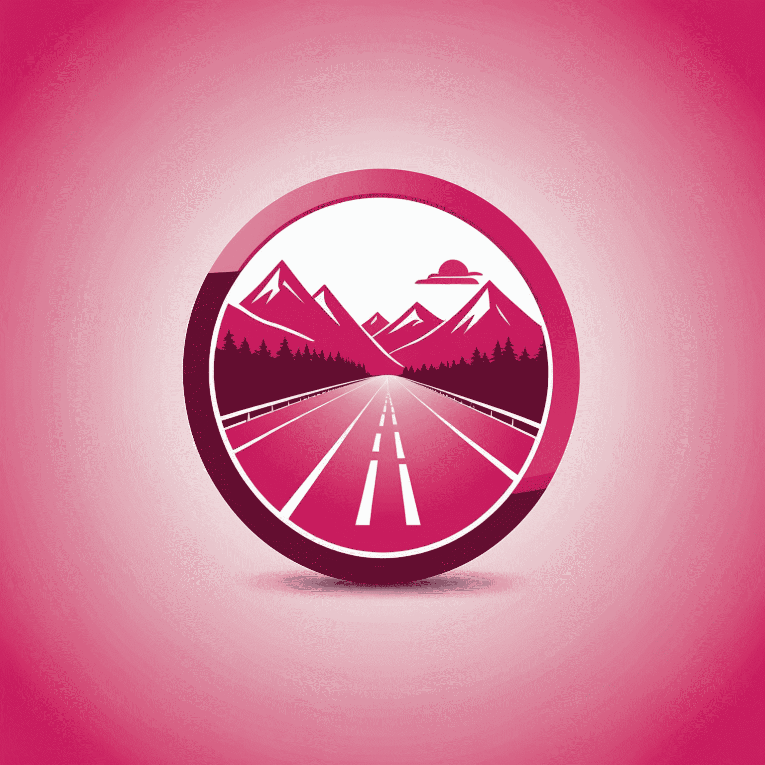 Travel Road company logo in red and pink colors